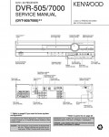 Сервисная инструкция Kenwood DVR-505, DVR-7000 (DVT-505, DVT-7000)