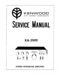 Сервисная инструкция Kenwood KA-3500