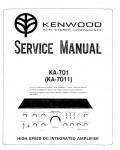 Сервисная инструкция Kenwood KA-701, KA-7011