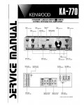 Сервисная инструкция Kenwood KA-770