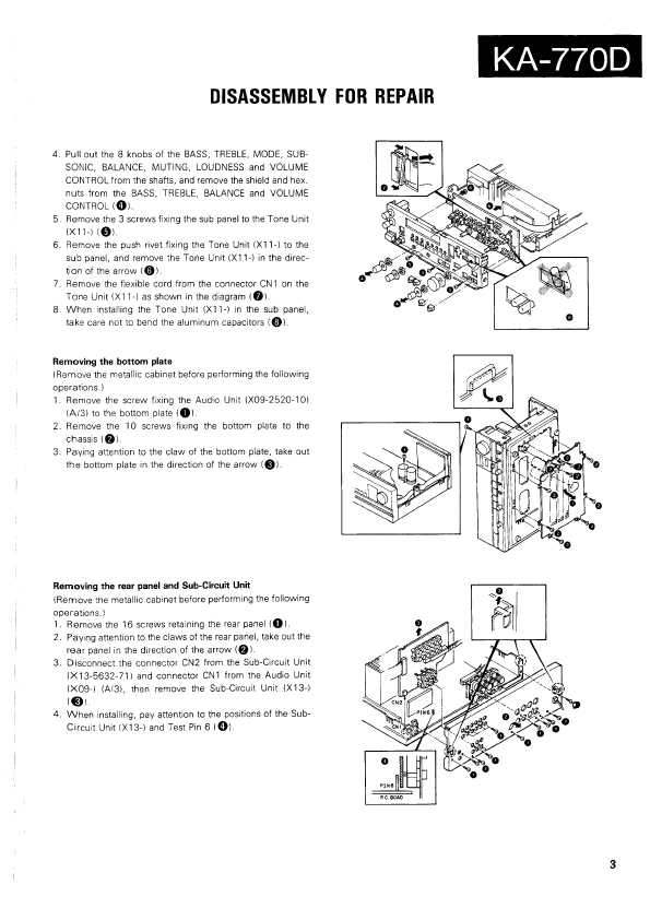 Сервисная инструкция Kenwood KA-770D