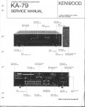 Сервисная инструкция Kenwood KA-79