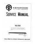 Сервисная инструкция Kenwood KA-80