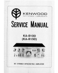 Сервисная инструкция Kenwood KA-8100, KA-8150