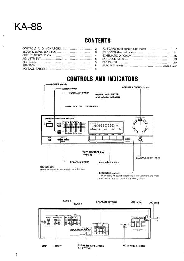 Сервисная инструкция Kenwood KA-88