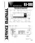 Сервисная инструкция Kenwood KA-990