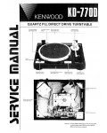 Сервисная инструкция Kenwood KD-770D