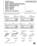 Сервисная инструкция Kenwood KDC-2023, KDC-2024, KDC-2094, KDC-222, KDC-3023