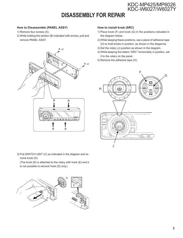 Сервисная инструкция Kenwood KDC-MP428, KDC-MP4028, KDC-MP6029