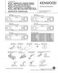 Сервисная инструкция Kenwood KDC-MP642U, KDC-X693, KDC-X993, KDC-X7013U, KDC-XBT8013U