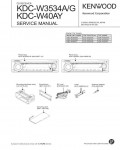 Сервисная инструкция Kenwood KDC-W3534G, KDC-W40AY