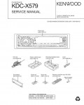 Сервисная инструкция Kenwood KDC-X579