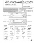 Сервисная инструкция Kenwood KDC-X689, KDC-W808