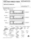 Сервисная инструкция Kenwood KDC-X815, KDC-X915, KDC-PS9016R, KDC-PS9080R