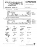 Сервисная инструкция Kenwood KDV-415, KDV-5244U, KDV-5544U, KDV-MP5042U, KDV-MP5343U, KDV-MP5443U