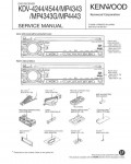 Сервисная инструкция Kenwood KDV-4244, KDV-4544, KDV-MP4343, KDV-MP4443