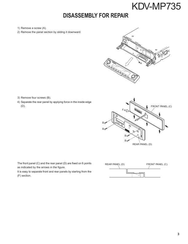 Сервисная инструкция Kenwood KDV-MP735