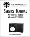 Сервисная инструкция Kenwood KL-555D, KL-777D, KL-888D, KL-5050D, KL-6060D, KL-7070D