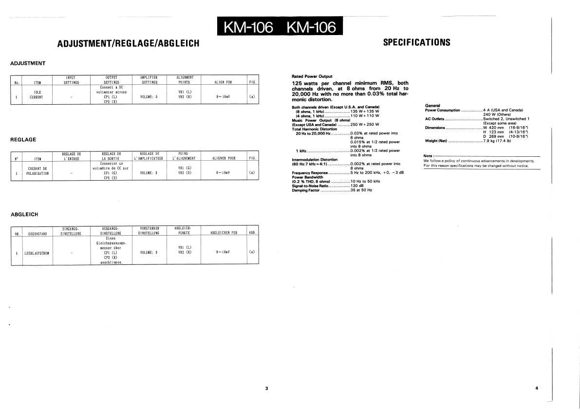 Сервисная инструкция Kenwood KM-106