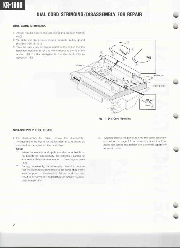 Сервисная инструкция Kenwood KR-1000