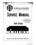 Сервисная инструкция KENWOOD KR-2120