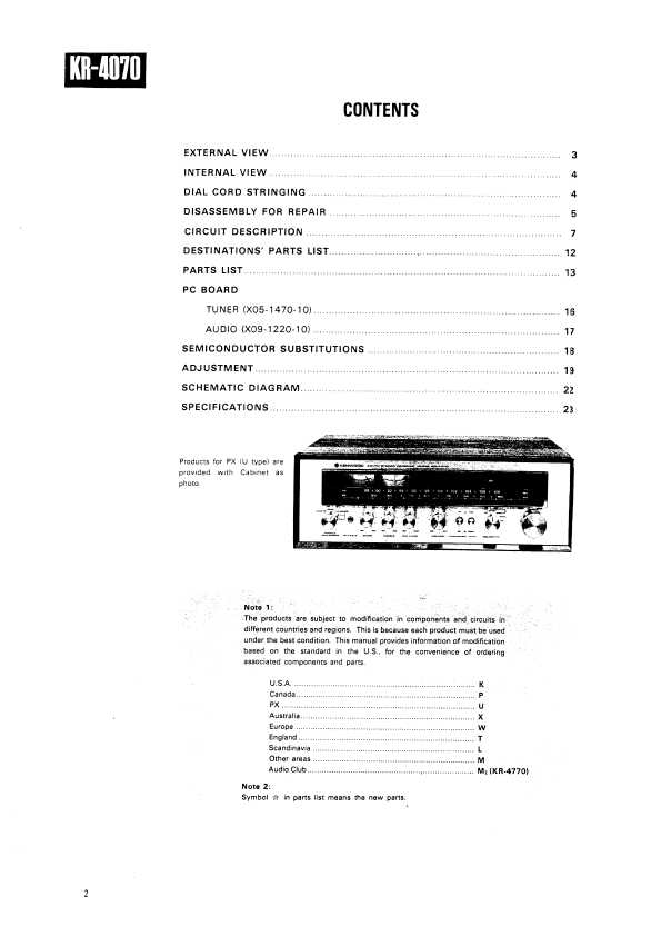 Сервисная инструкция Kenwood KR-4070, KR-4770