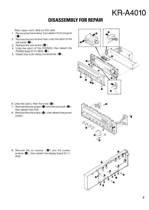 Сервисная инструкция Kenwood KR-A4010