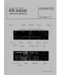 Сервисная инструкция Kenwood KR-A4040