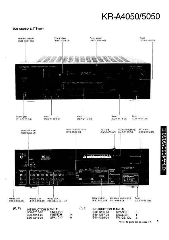 Сервисная инструкция Kenwood KR-A4050, KR-A5050