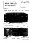 Сервисная инструкция Kenwood KR-X1000G