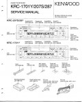 Сервисная инструкция Kenwood KRC-1701, KRC-207S, KRC-287