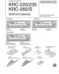 Сервисная инструкция Kenwood KRC-225, KRC-235, KRC-265