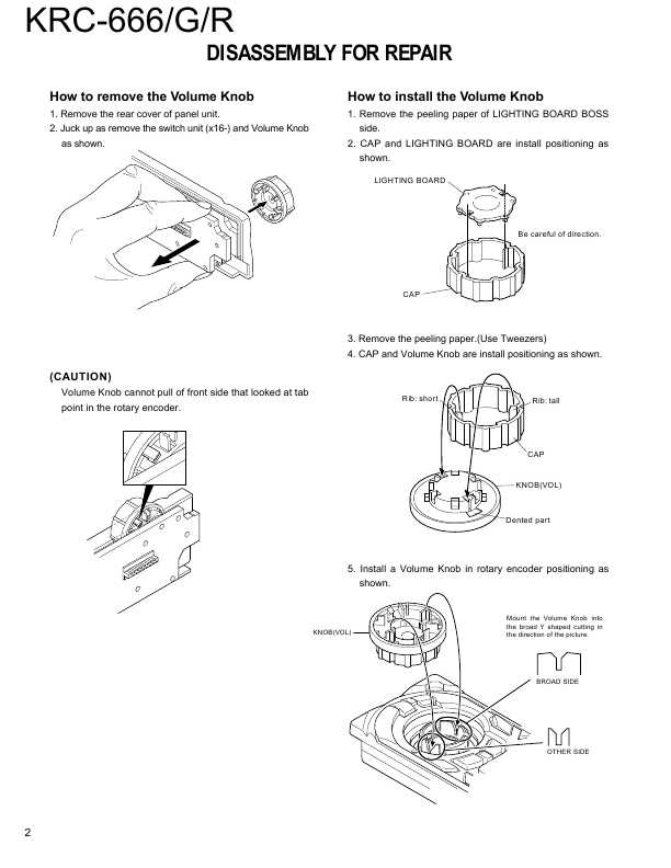 Сервисная инструкция Kenwood KRC-666G, KRC-666R