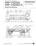 Сервисная инструкция Kenwood KRF-V5200D
