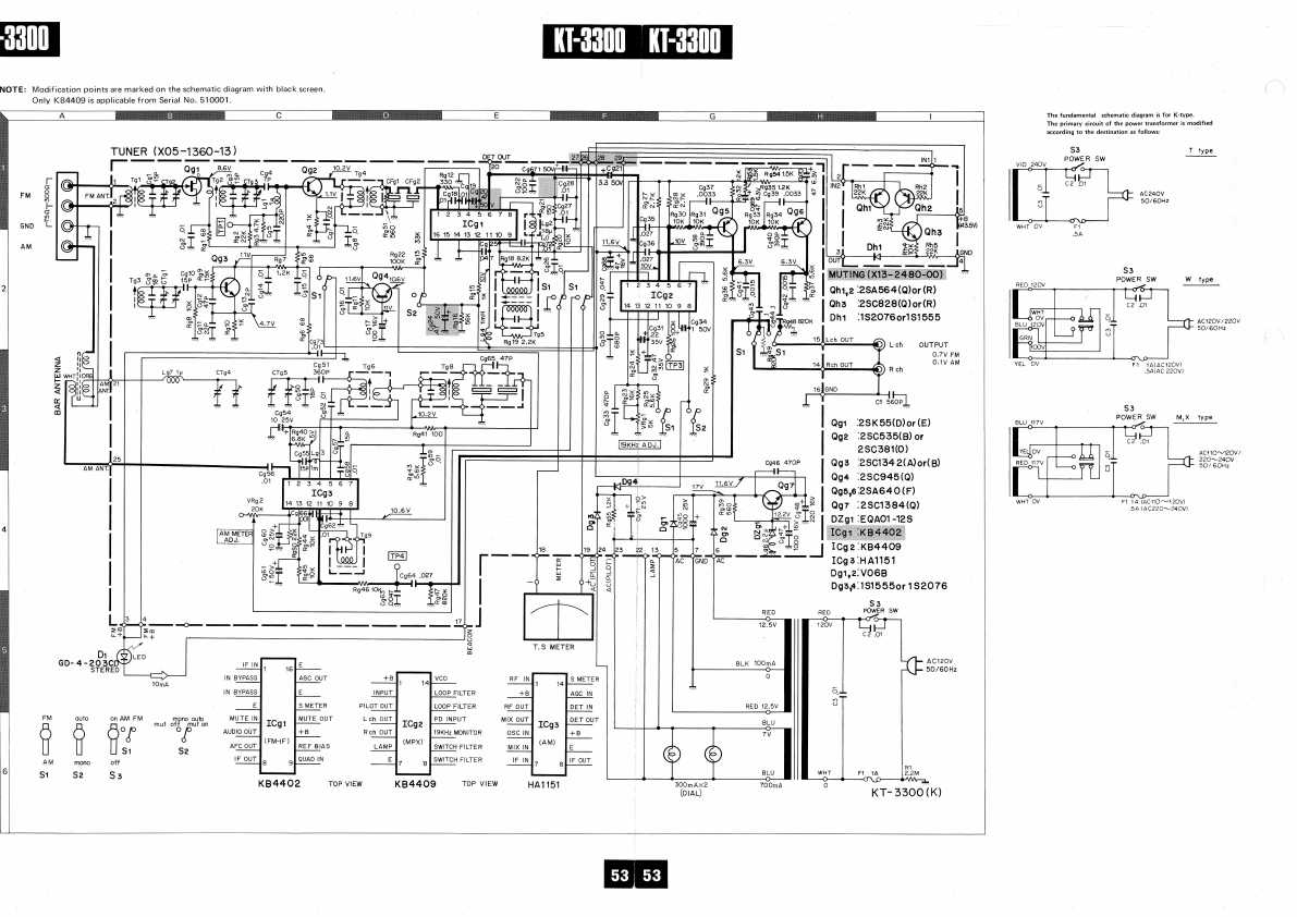 Сервисная инструкция Kenwood KT-3300 (sch)