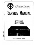 Сервисная инструкция Kenwood KT-7500, KT-7550