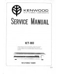 Сервисная инструкция Kenwood KT-80