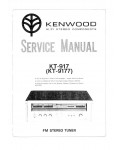 Сервисная инструкция Kenwood KT-917, KT-9177