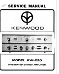 Сервисная инструкция Kenwood KW-220