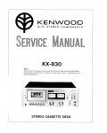 Сервисная инструкция Kenwood KX-830