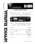 Сервисная инструкция Kenwood KX-880G