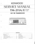 Сервисная инструкция KENWOOD TM-211A, E