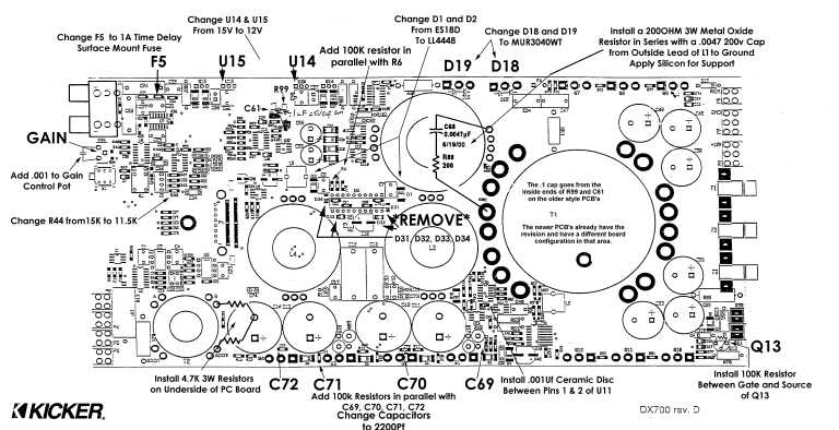 Сервисная инструкция Kicker DX-700