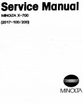 Сервисная инструкция Konica-Minolta X700