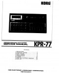 Сервисная инструкция Korg KPR-77