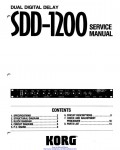 Сервисная инструкция Korg SDD-1200