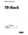 Сервисная инструкция Korg TR-RACK