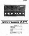 Сервисная инструкция Korg X-911