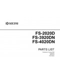 Сервисная инструкция Kyocera FS-2020D, 3920DN, 4020DN, Parts catalog