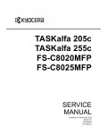 Сервисная инструкция Kyocera FS-C8020MFP, C8025MFP, TASKALFA-205C, 255C, Service manual